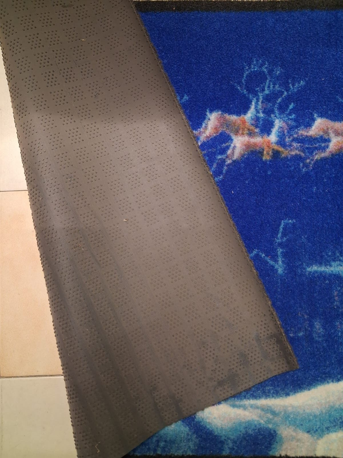 Tappeto asciugapasso con decori natalizi misura 75x120 - immagine 2
