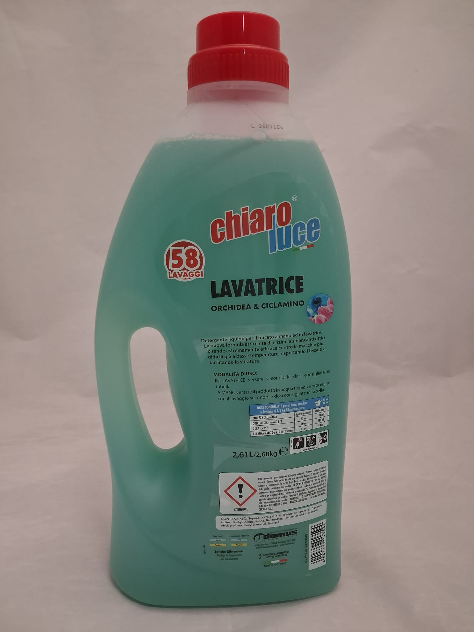 CHIARO LUCE LAVATRICE orchidea&ciclamino 58 lavaggi flacone lt.2,610 - immagine 2
